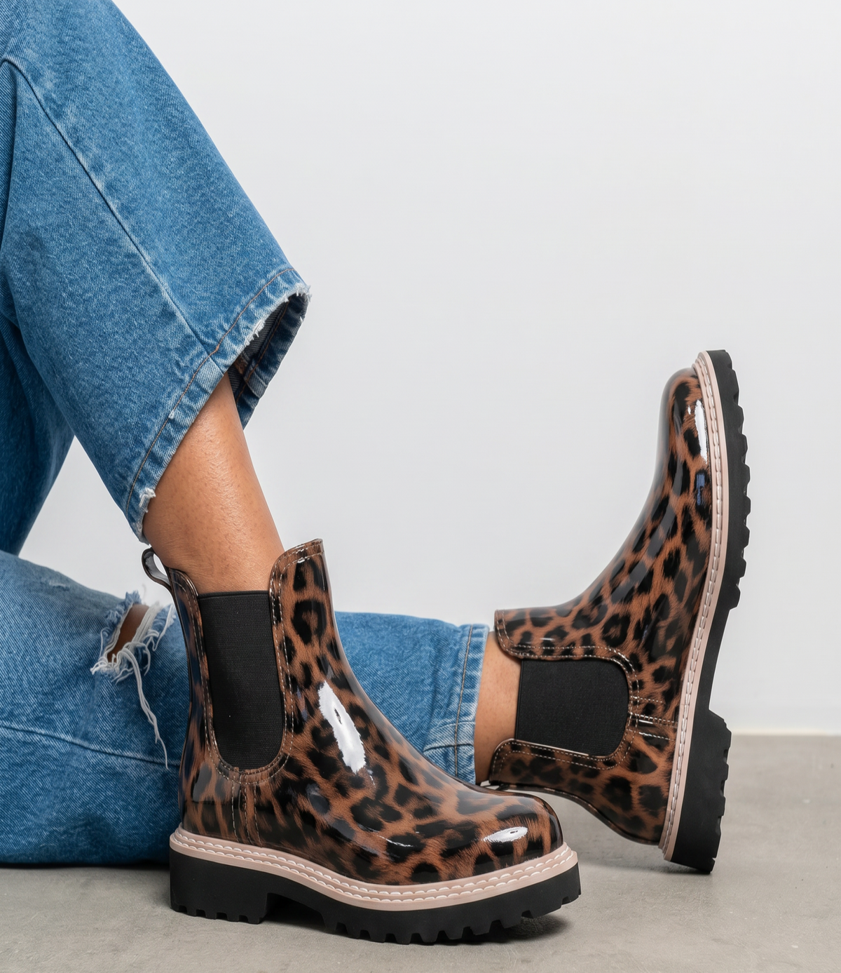 Gummie Leopard Gumboots