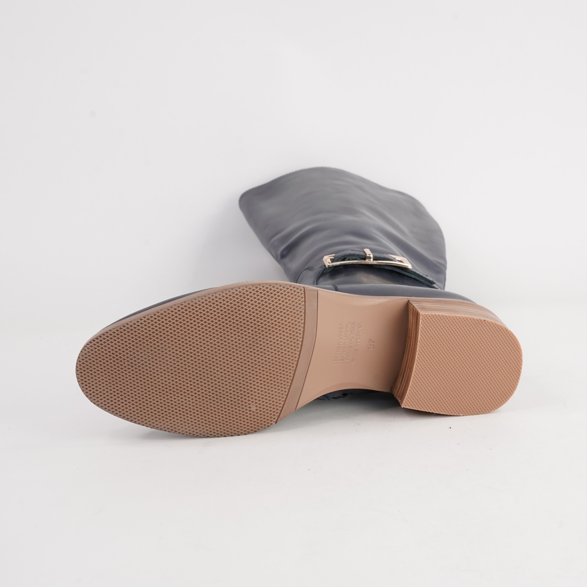 Tenrey New Navy Leather Boots - DJANGO AND JULIETTE | Shouz