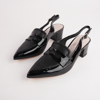 Aidayo Black Patent Leather Heels