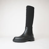 Falerce Black Knee High Boots, UNISA - Shouz