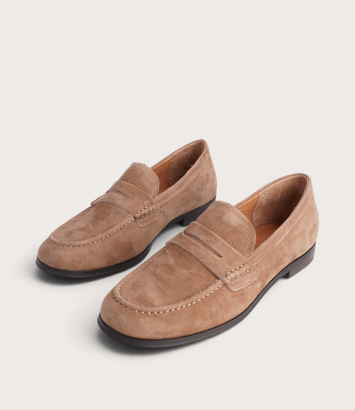 Clarisa Coffee Suede Loafers