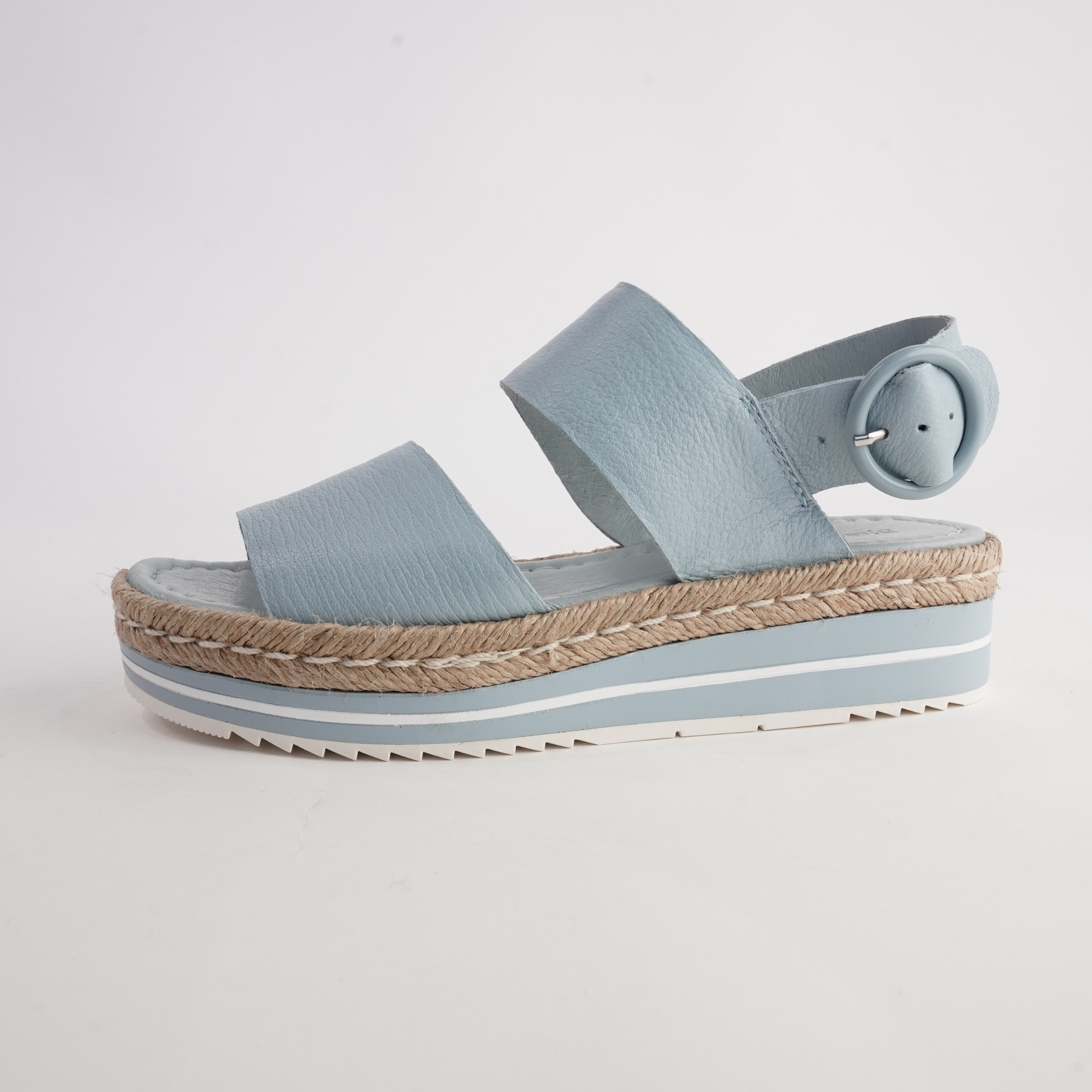 Atha Denim Leather Sandals