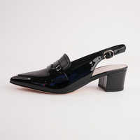 Aidayo Black Patent Leather Heels