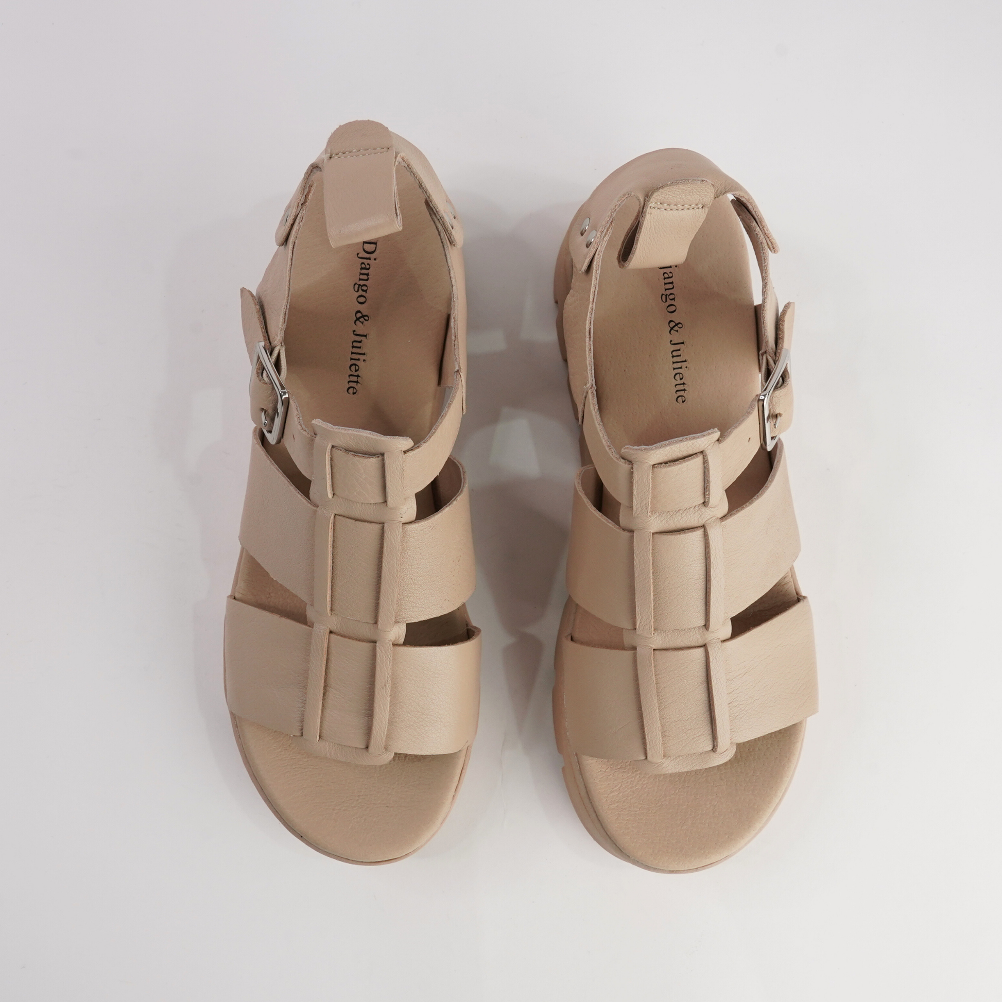 Relie Camel Leather Sandals