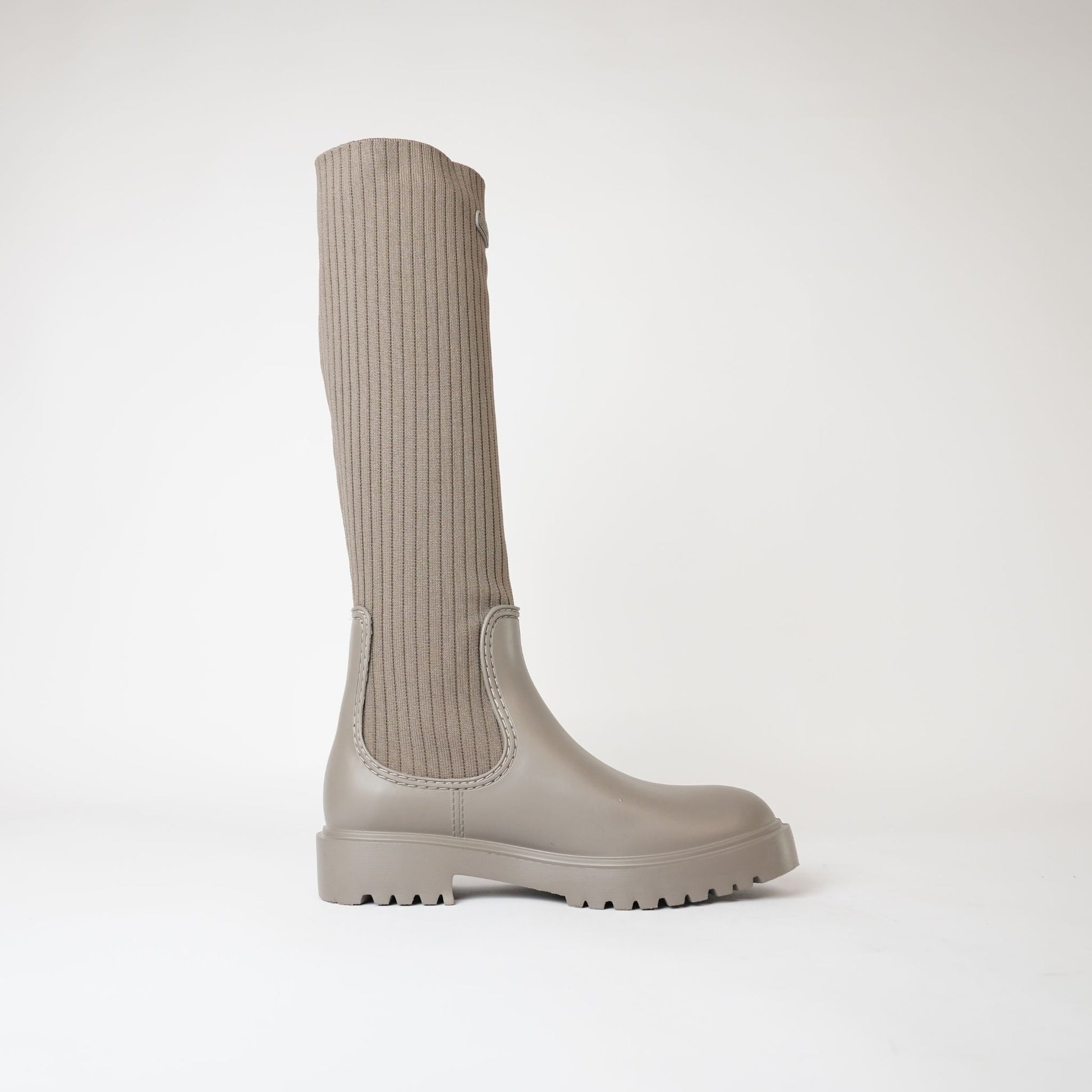 Falerce Taupe Knee High Boots, UNISA - Shouz