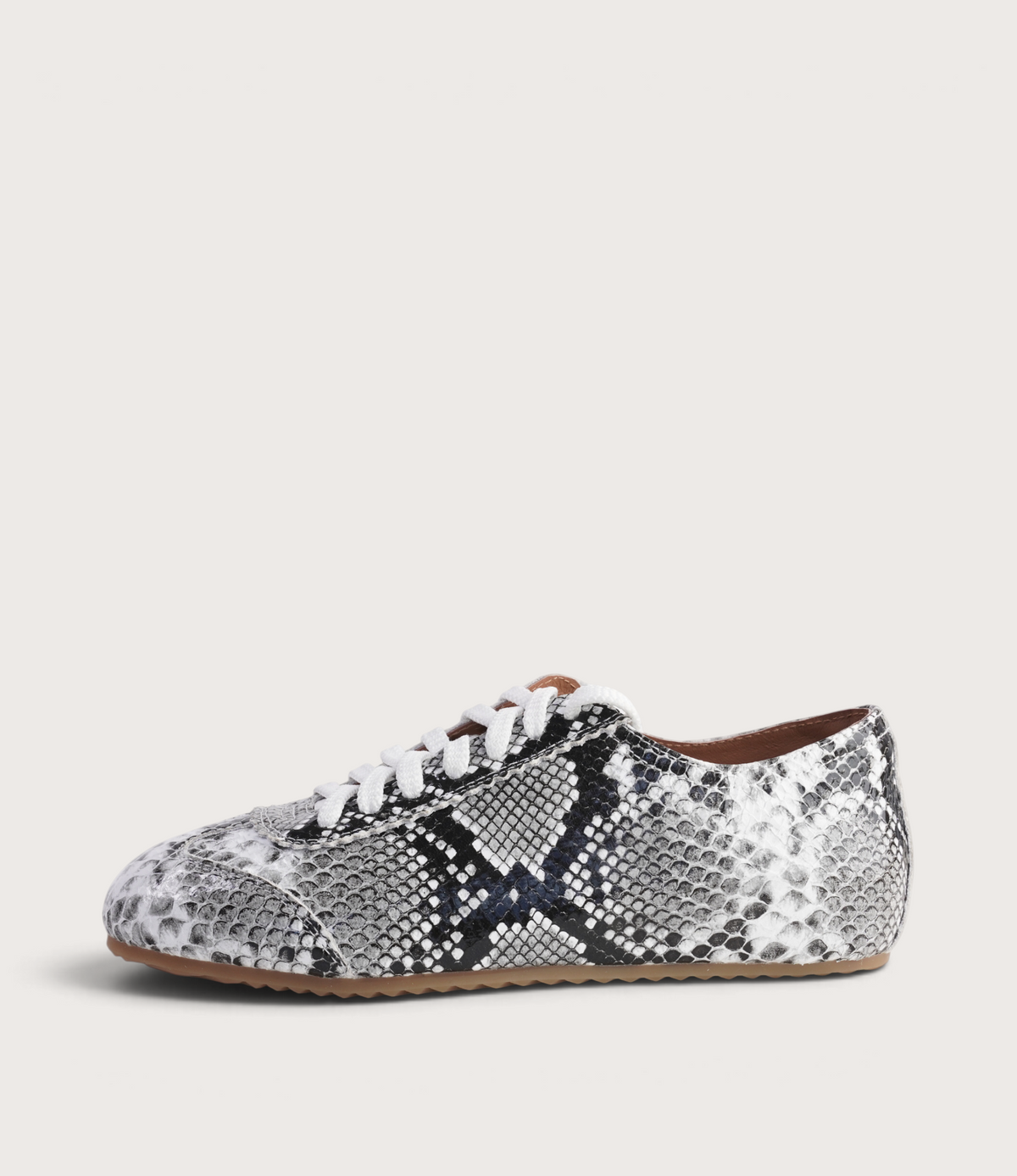 Quinn Black/ White Multi Snake Leather Sneakers