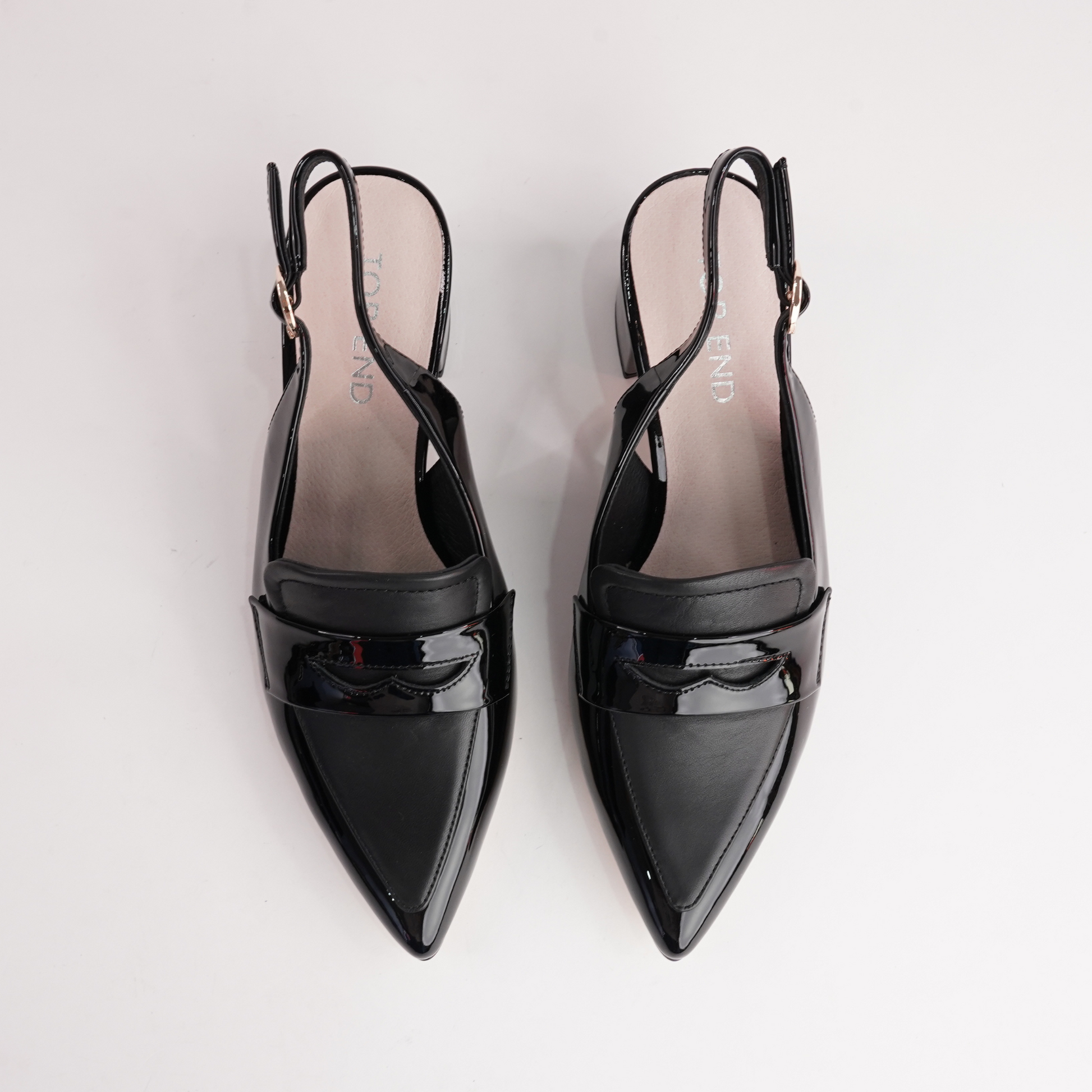 Aidayo Black Patent Leather Heels