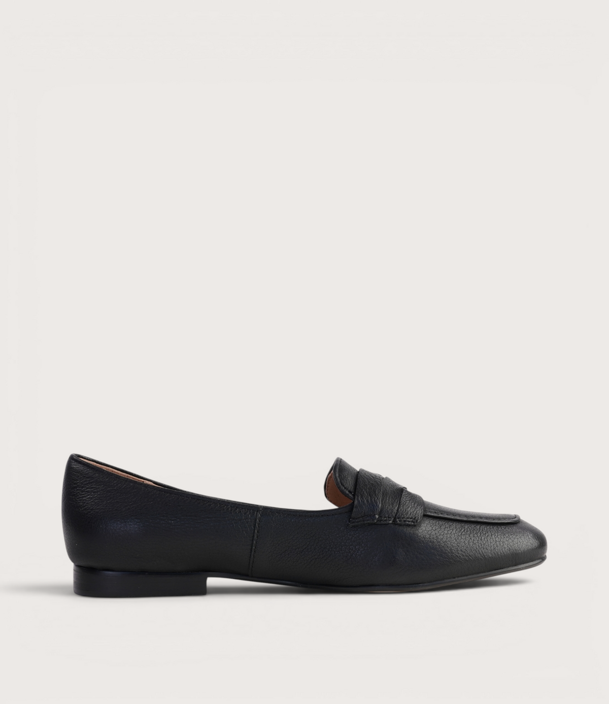 Marcee Black Leather Loafers