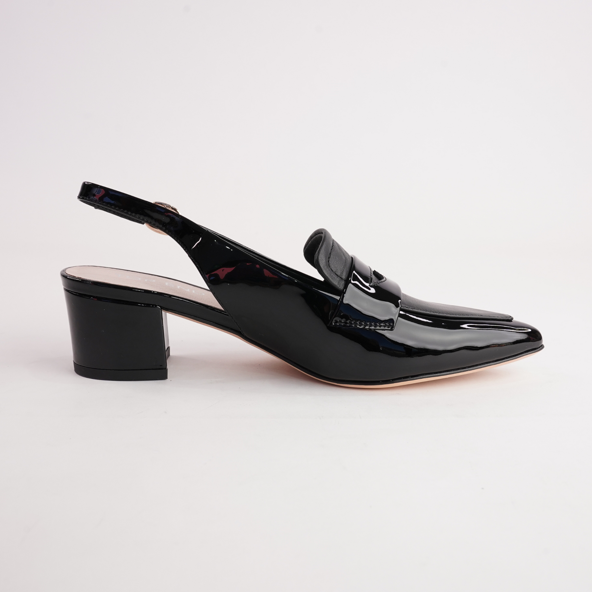 Aidayo Black Patent Leather Heels