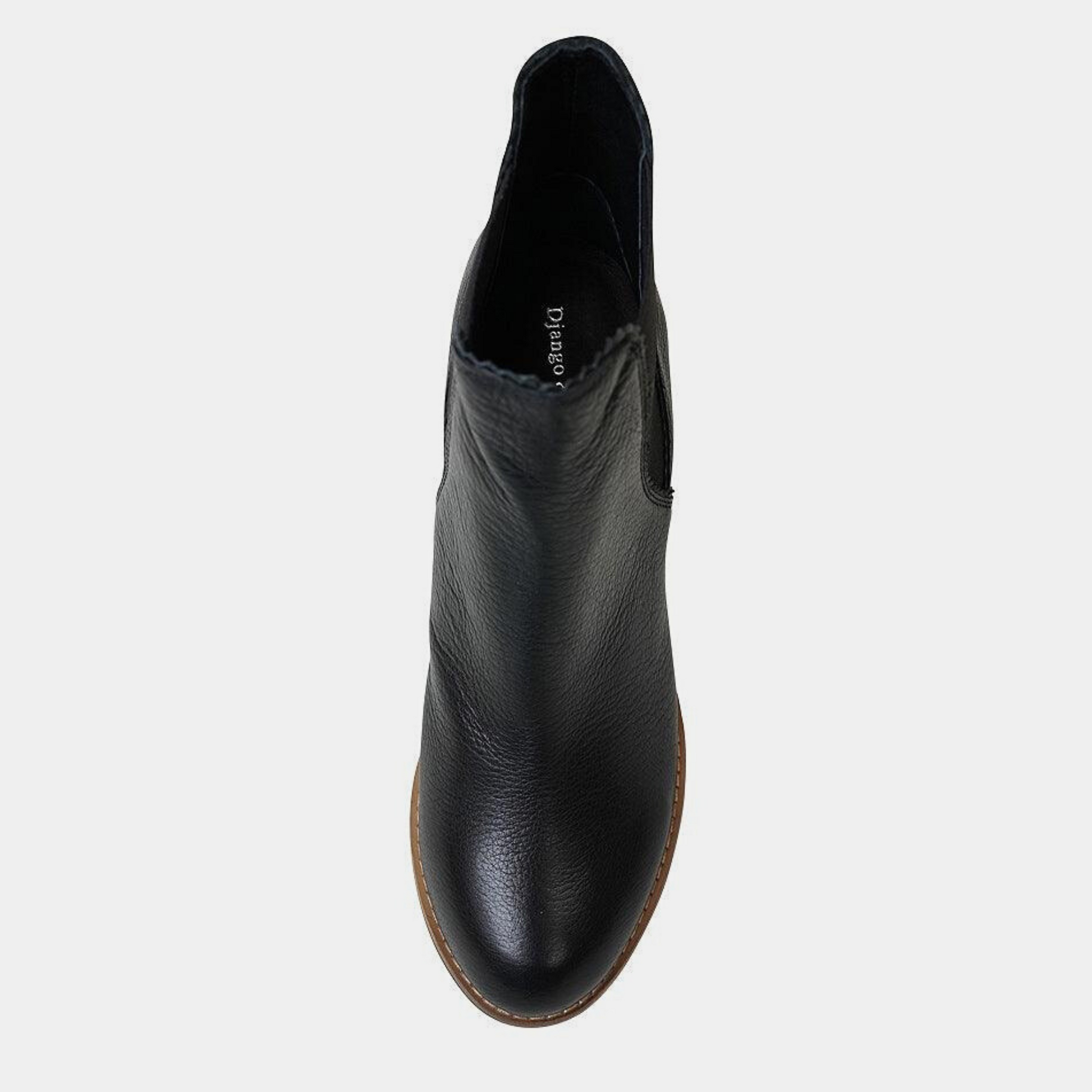 Sadore Black / Natural Leather Ankle Boots, DJANGO & JULIETTE - Shouz