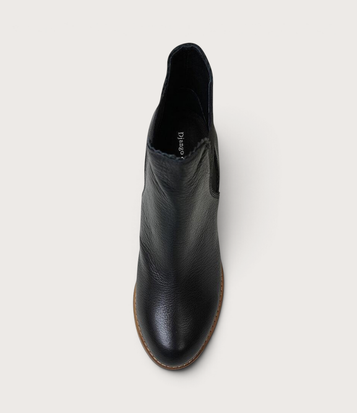 Sadore Black / Natural Leather Ankle Boots - DJANGO AND JULIETTE | Shouz