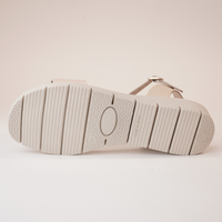 Bella Cream Leather Sandals