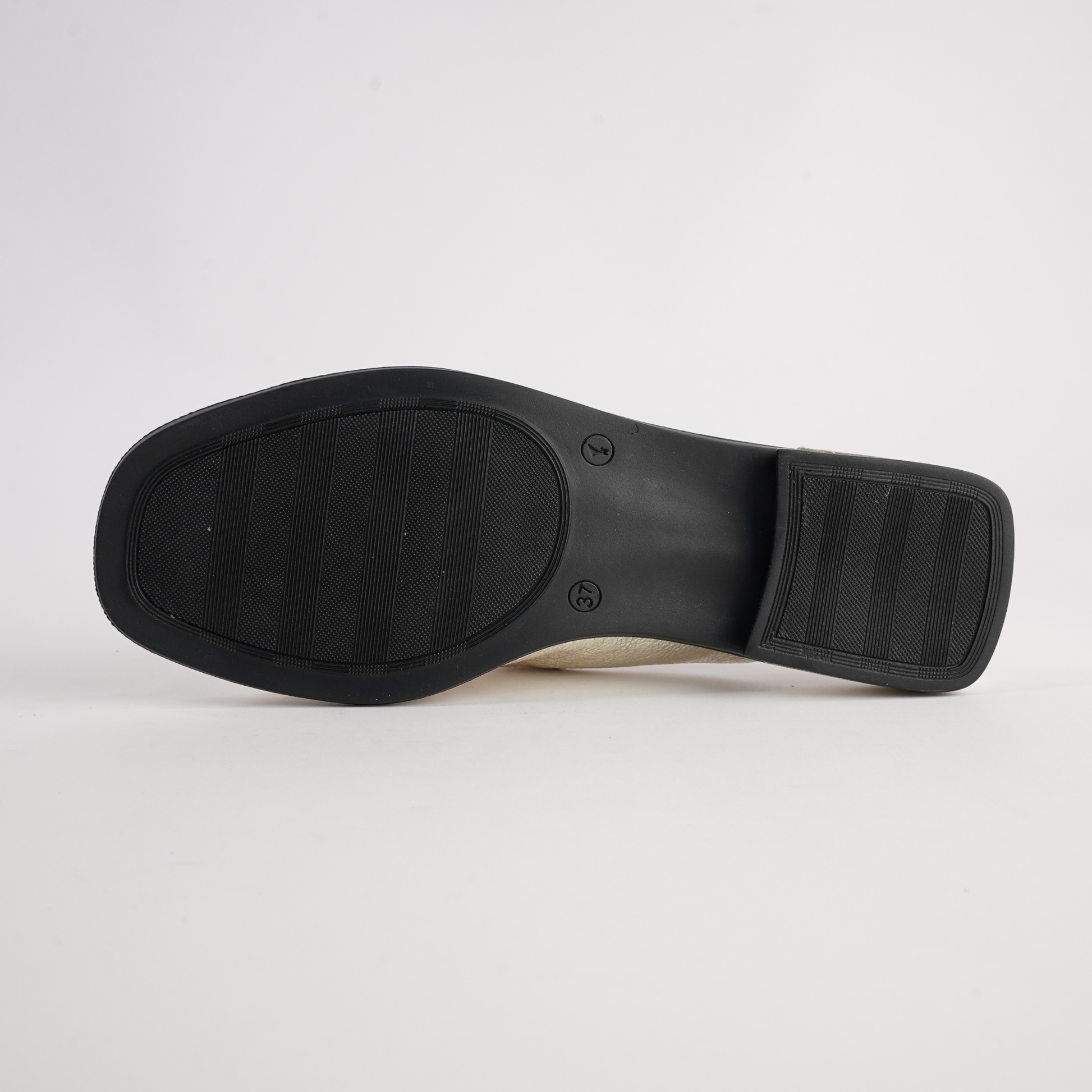 Luna Gold Leather Flats