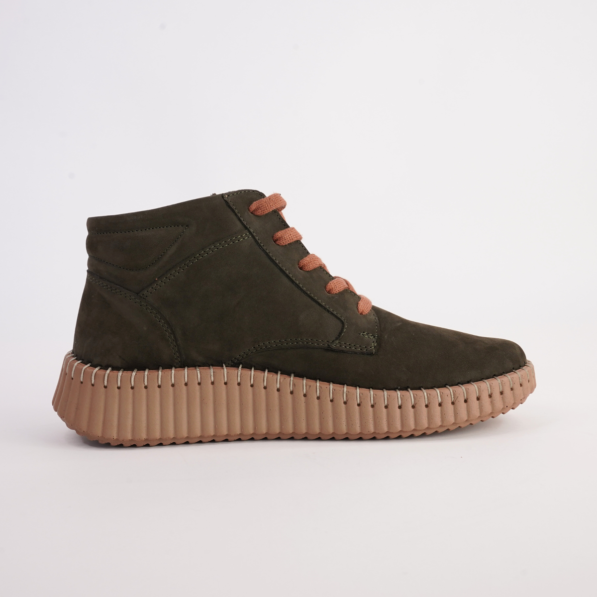 Venetzia Dark Olive Nubuck Boots - SALA | Shouz
