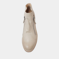 Ohmy Smoke Leather Ankle Boots