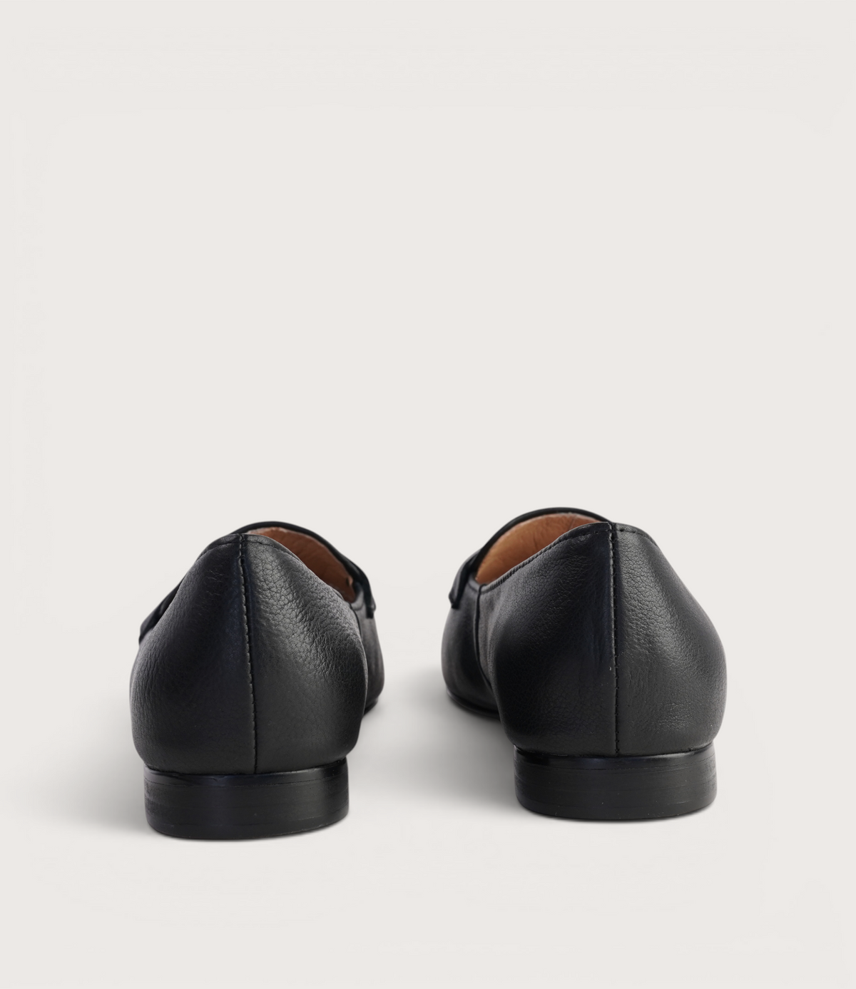 Marcee Black Leather Loafers