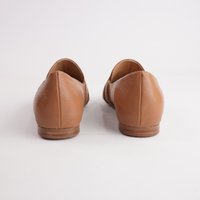 Salti Dark Tan Leather Loafers