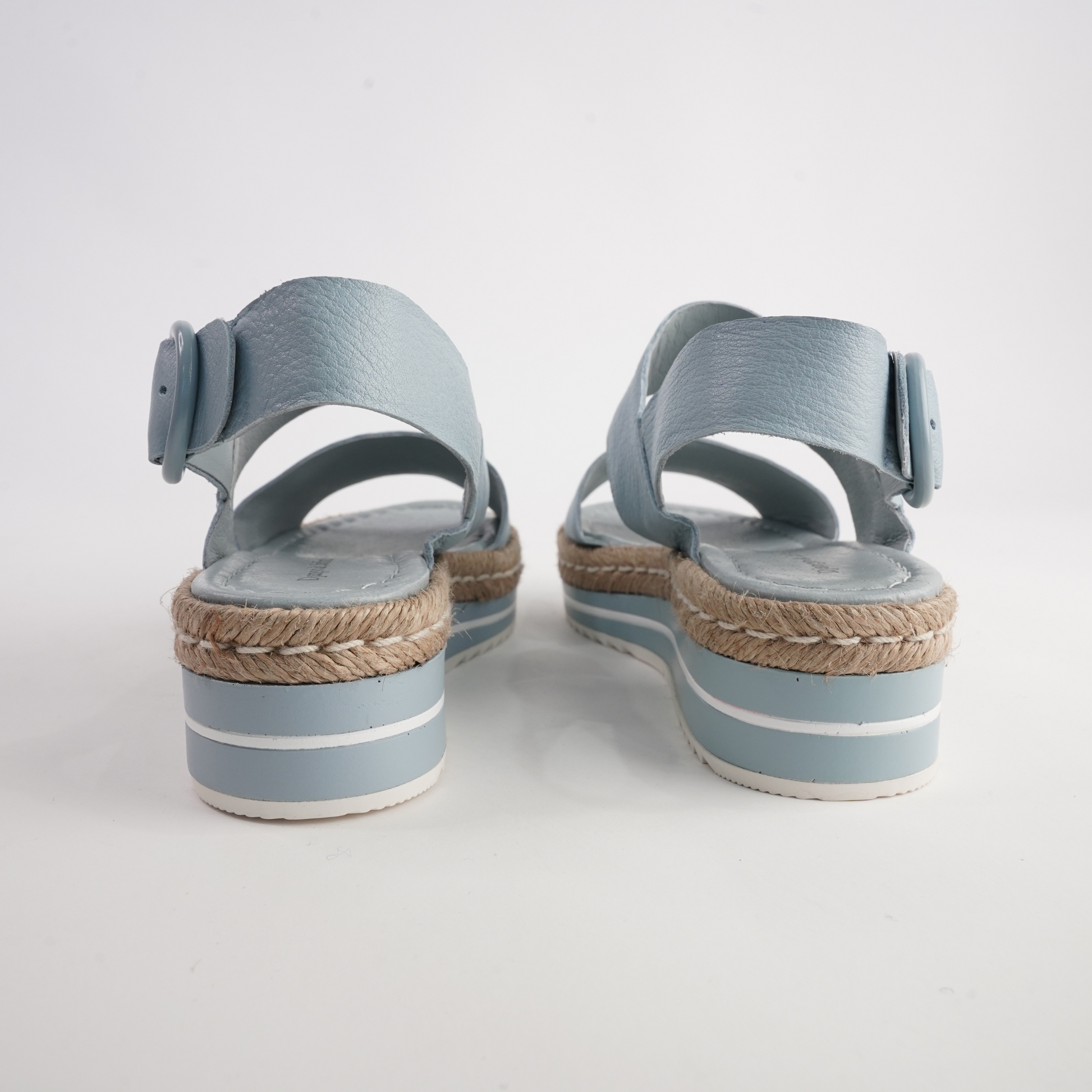 Atha Denim Leather Sandals