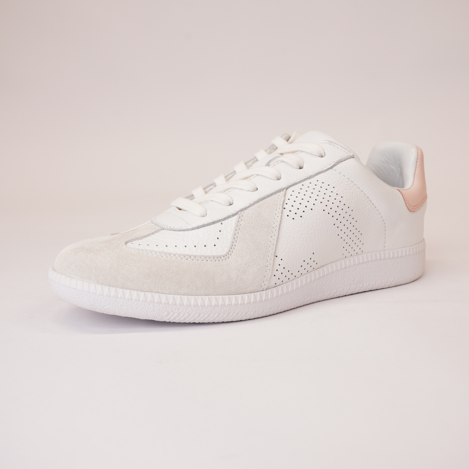 Pace 2 White/snow Pink Leather Sneakers