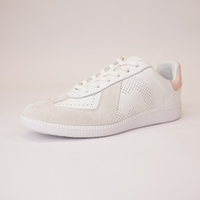 Pace 2 White/snow Pink Leather Sneakers