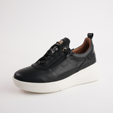 Tickler Black Leather Sneakers