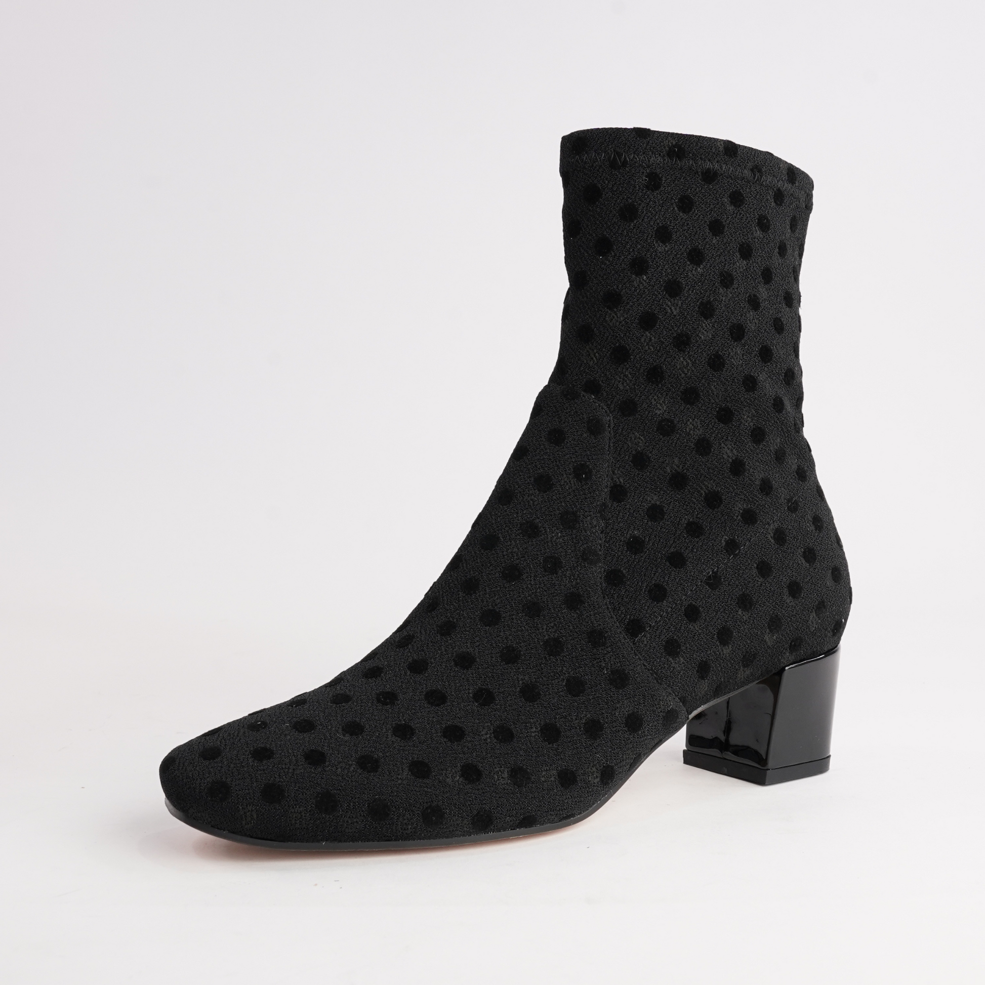 Hartful Black Spot Ankle Boots