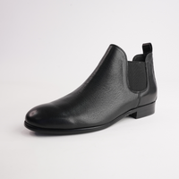 Quatisse Black Leather Ankle Boots