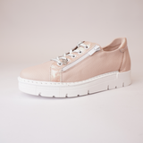 Js-2001 Rosa Leather Sneakers