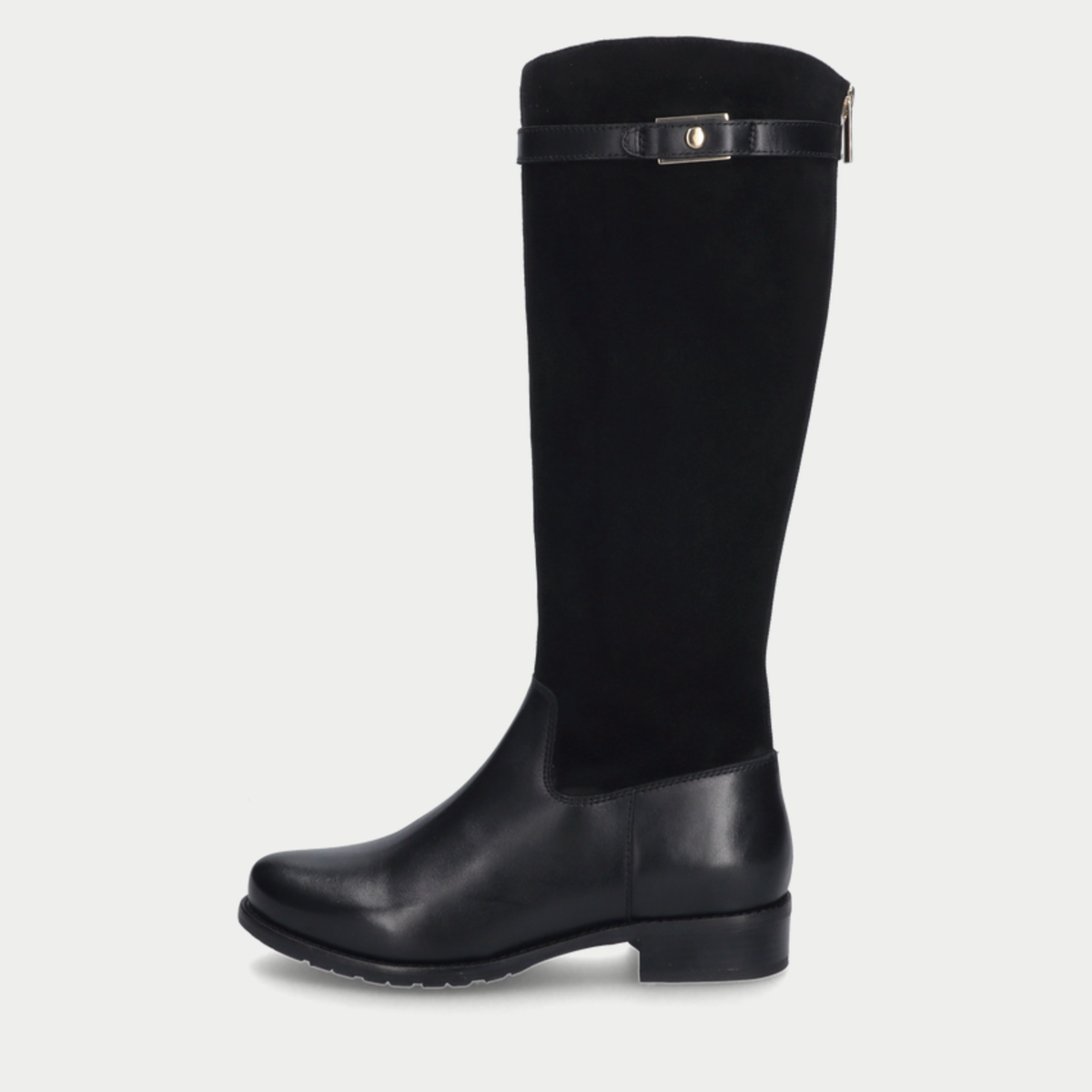 Chiara 05 Black Leather/ Black Suede Knee High Boots - JOSEF SEIBEL | Shouz