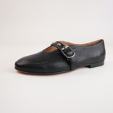 Ultrah Black Leather Flats