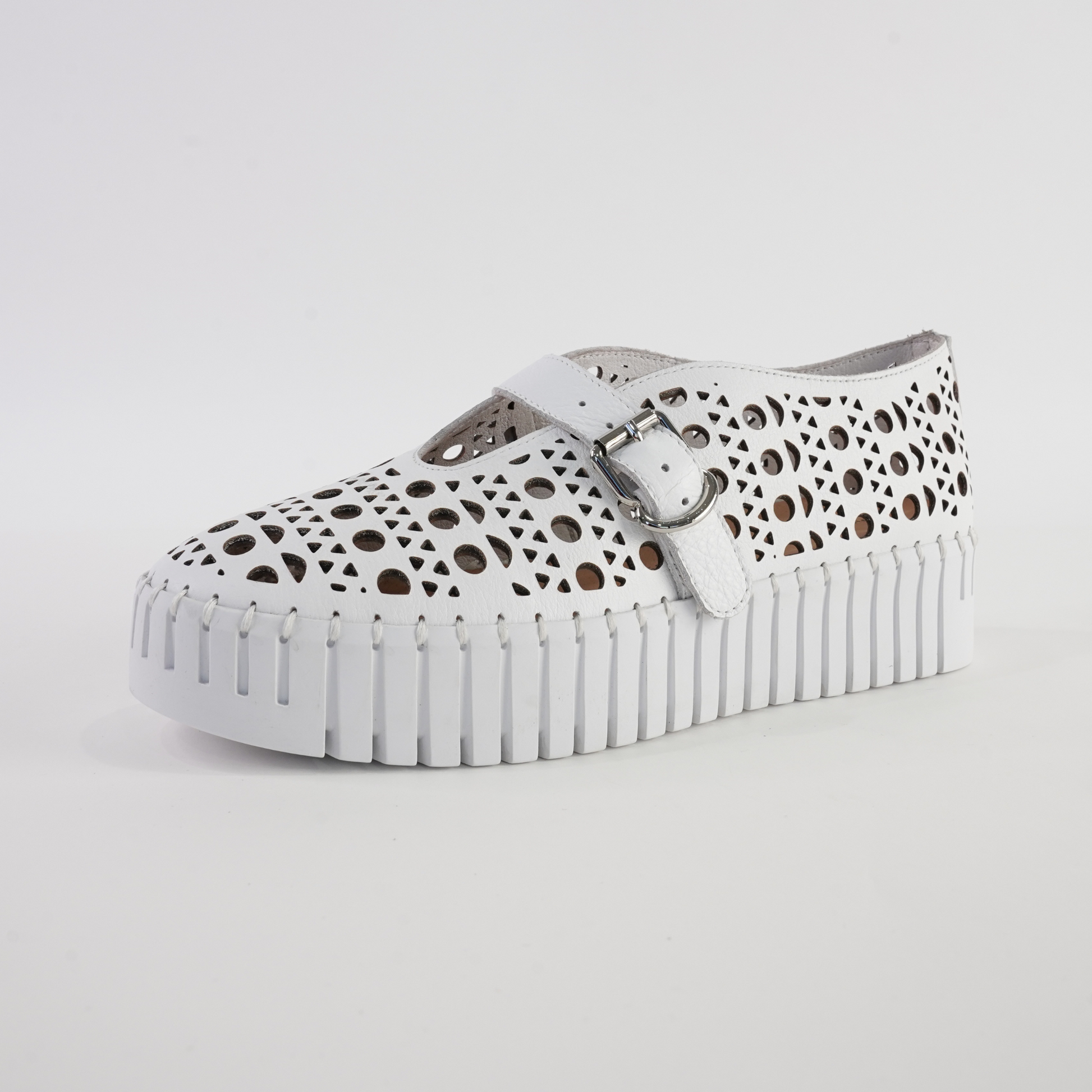 Banda White Leather Sneakers