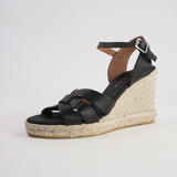 Sophia Doya Negro Espadrille Wedges