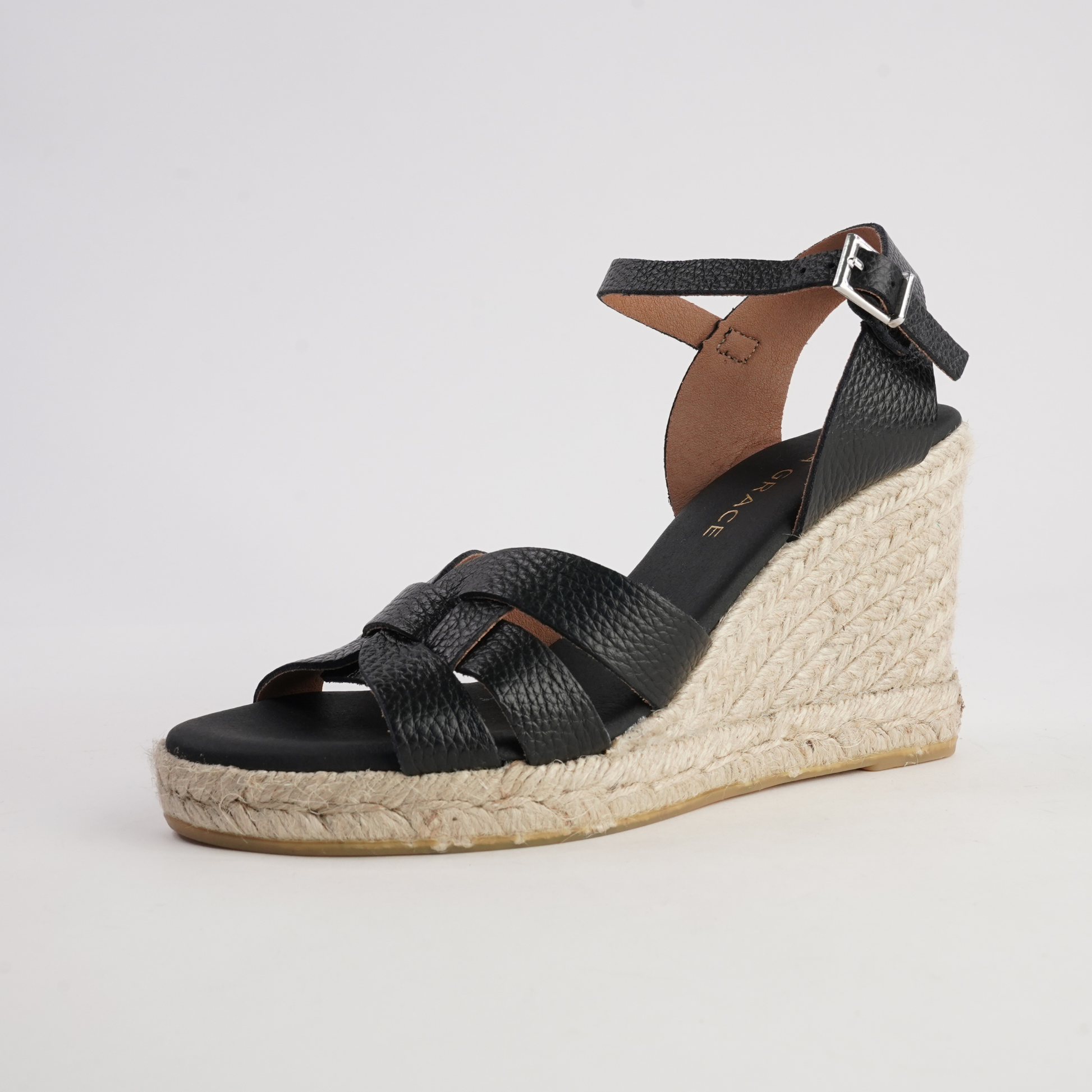 Sophia Doya Negro Espadrille Wedges