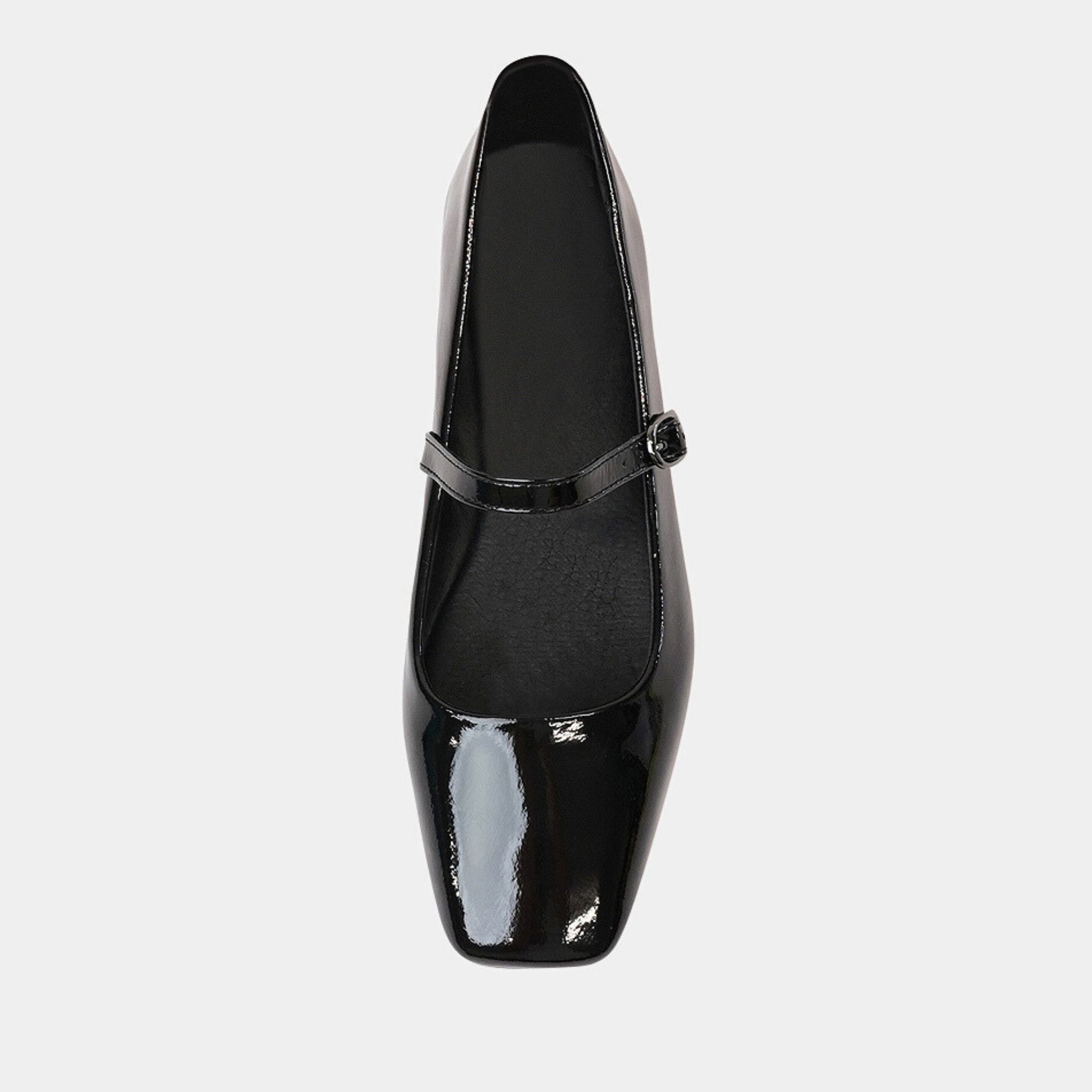 Tokena Black Patent Ballet Flats, MOLLINI - Shouz