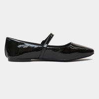 Tokena Black Patent Ballet Flats, MOLLINI - Shouz