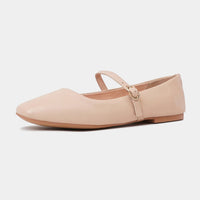 Tokena Nude Leather Ballet Flats