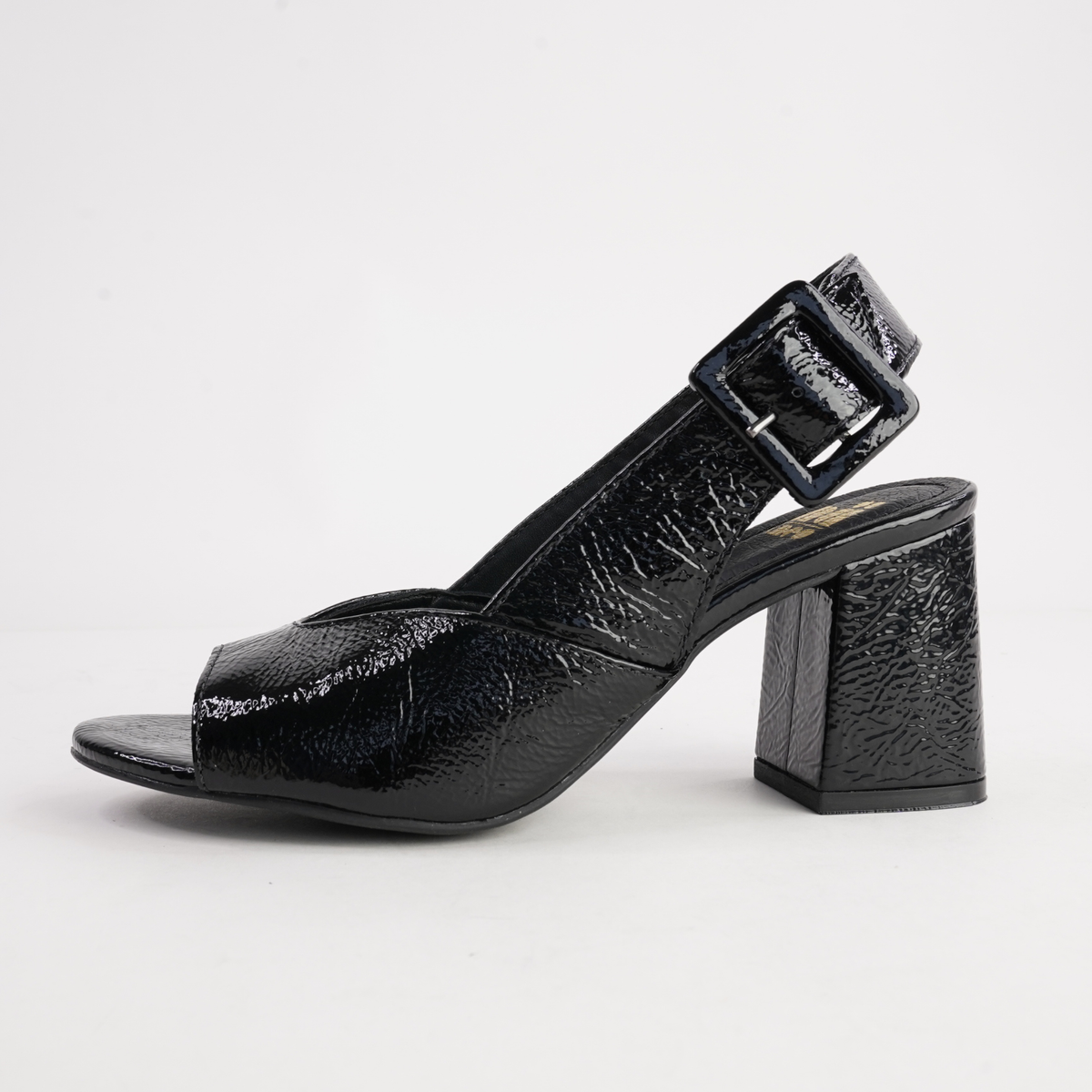 Mentha Black Patent Heels - NU BY NEO | Shouz