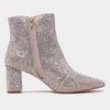 Glister Silver Jewels Ankle Boots