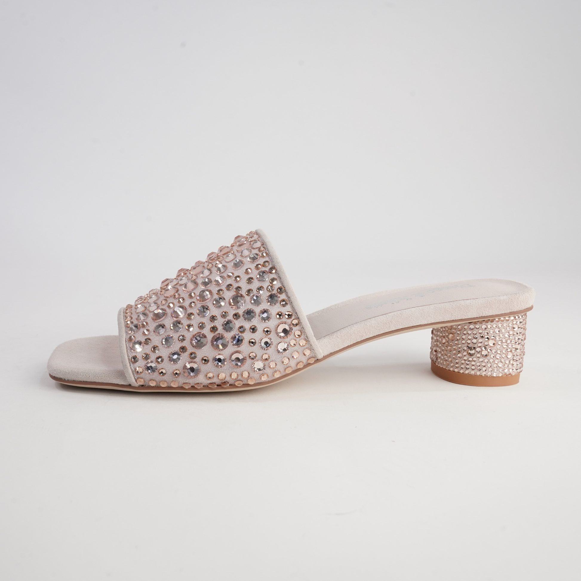 Heda Nude Multi Leather Heels