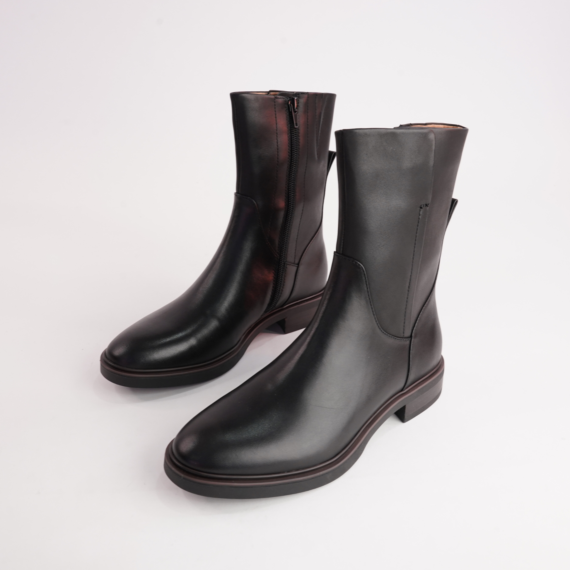 Blanca Black Leather Boots