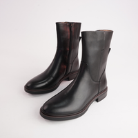 Blanca Black Leather Boots