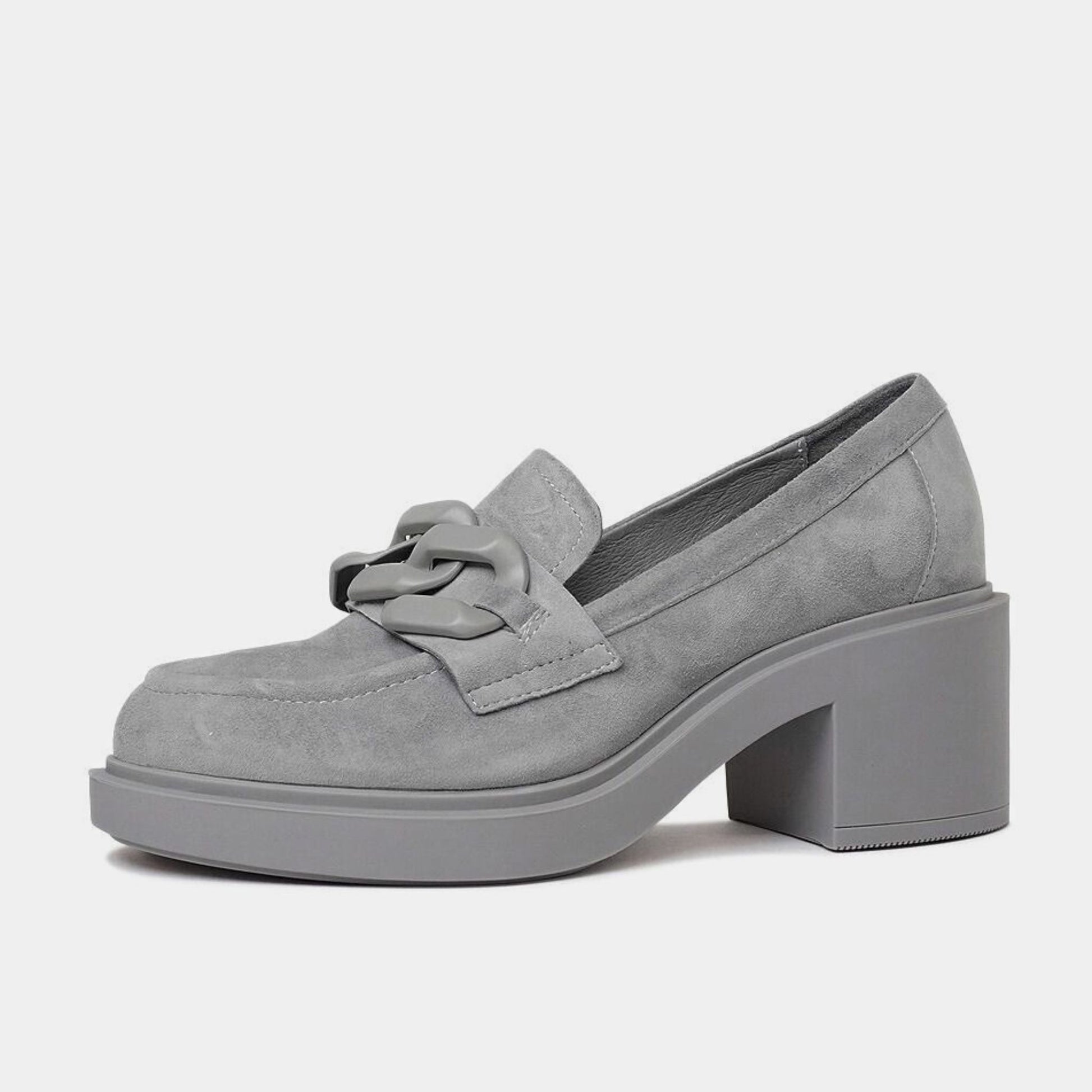 Arrigo Grey Suede Loafers, DJANGO & JULIETTE - Shouz