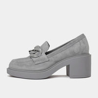 Arrigo Grey Suede Loafers, DJANGO & JULIETTE - Shouz
