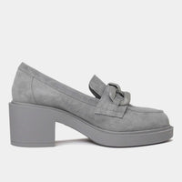 Arrigo Grey Suede Loafers, DJANGO & JULIETTE - Shouz