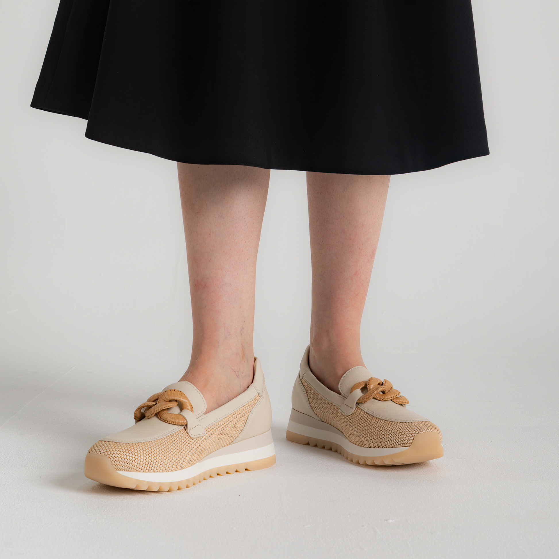 Esme Natural Leather Loafers