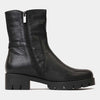 Harita Black Leather Boots