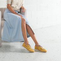 Derby Open Weave Sunshine Lace Up Flats