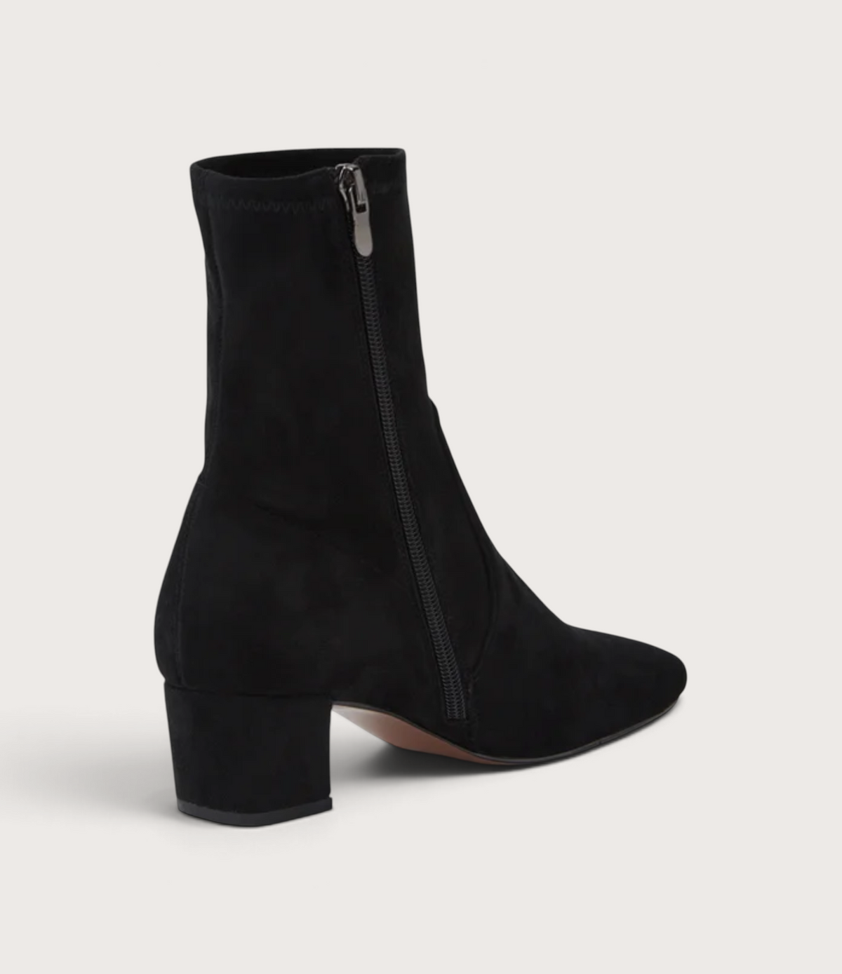Hartful Black Stretch Microsuede Boots