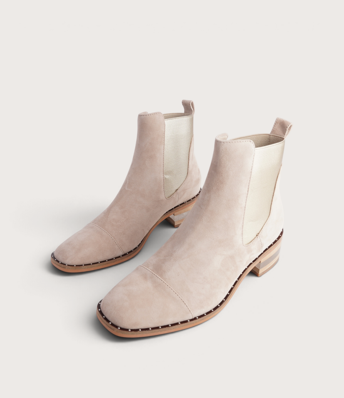 Forda Sandy Suede/ Metallic Elastic Ankle Boots - DJANGO AND JULIETTE | Shouz