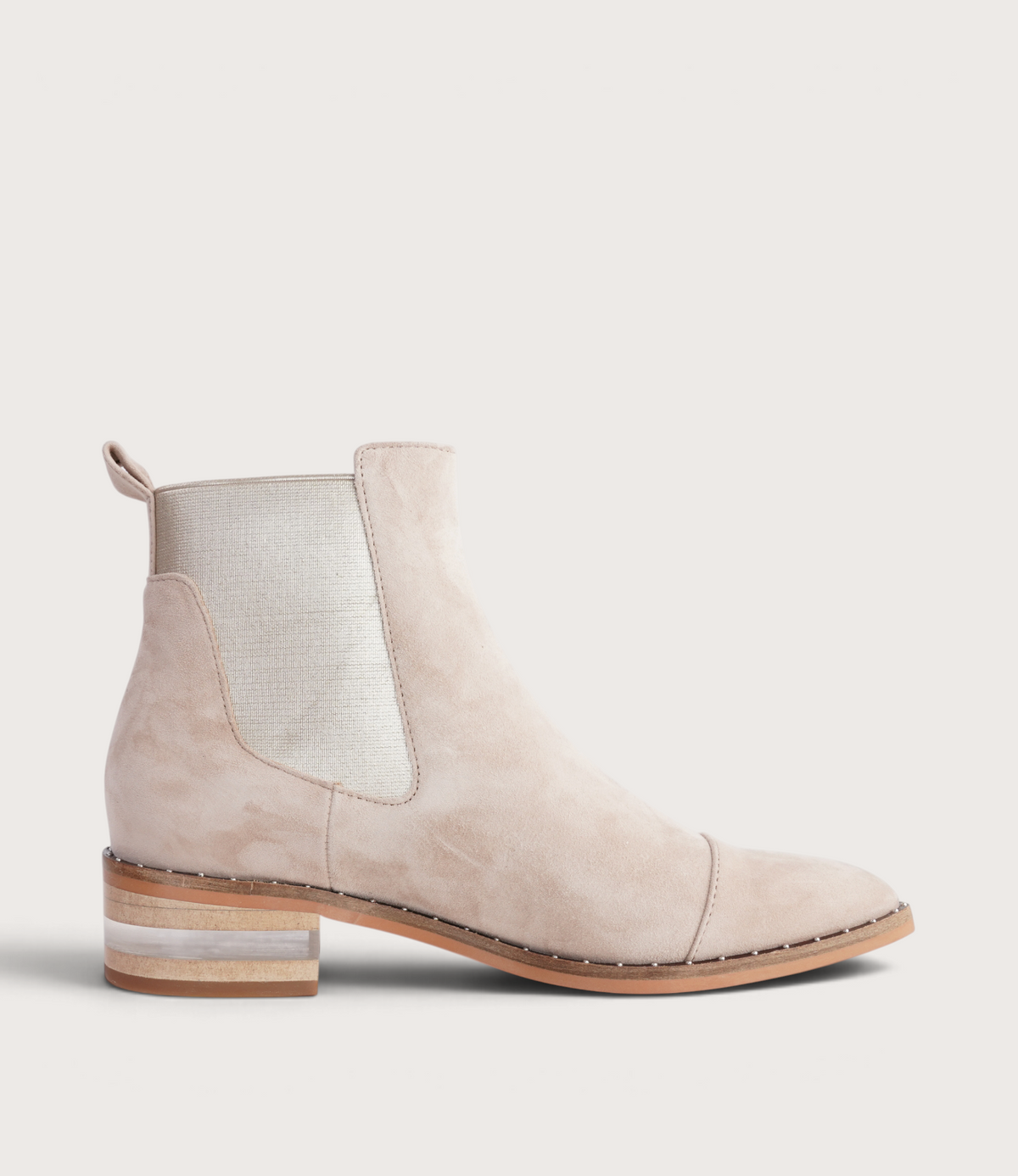 Forda Sandy Suede/ Metallic Elastic Ankle Boots - DJANGO AND JULIETTE | Shouz